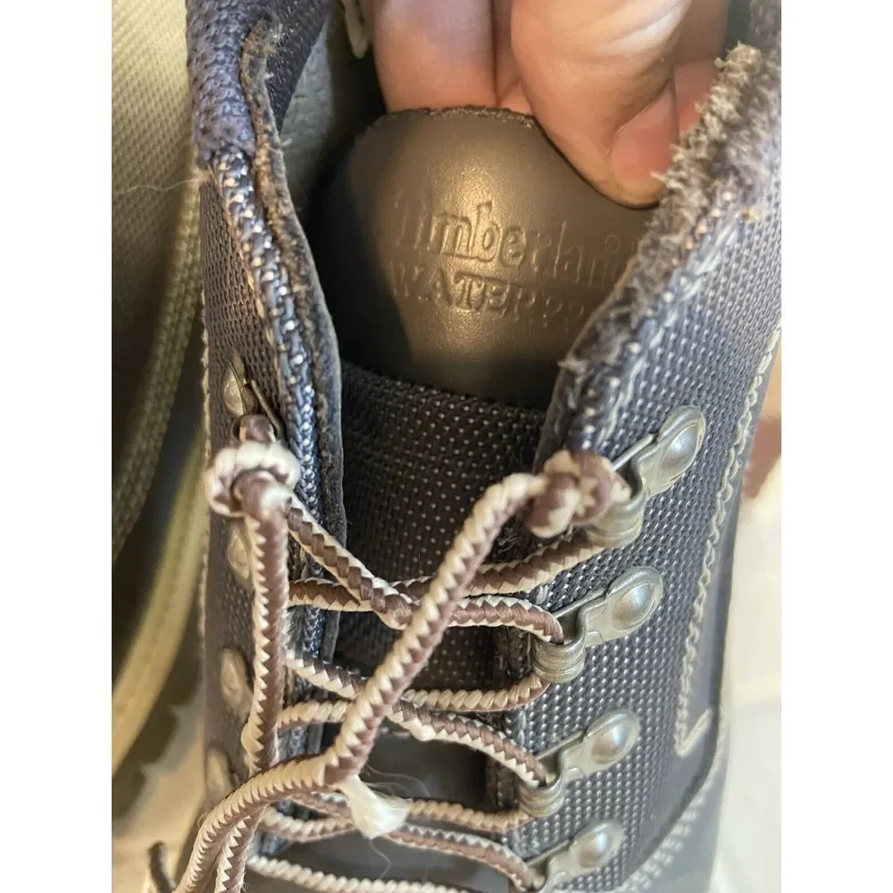 Men's Gray‎ Leather Campsite Raul Lace Up Waterproof Boots-Size 13M-NWB